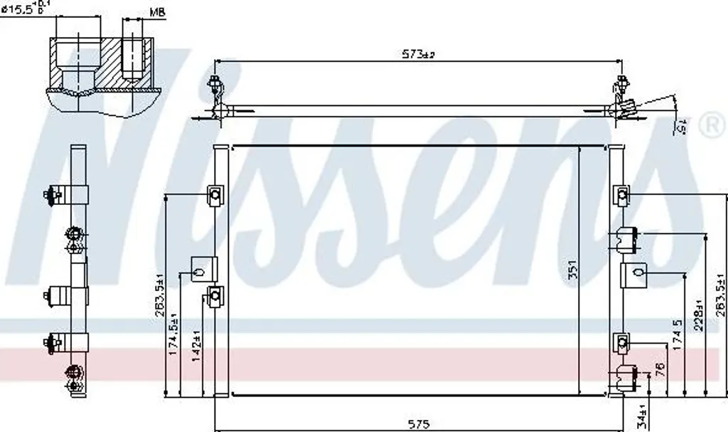 Condenseur de Climatisation pour PT Cruiser OE 13071AA01 Réparation Clim