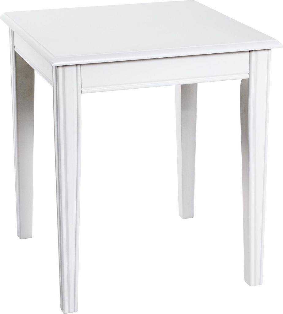 HAKU Beistelltisch weiß - MDF, B/H/T: 45x51x45 cm Produktbild 