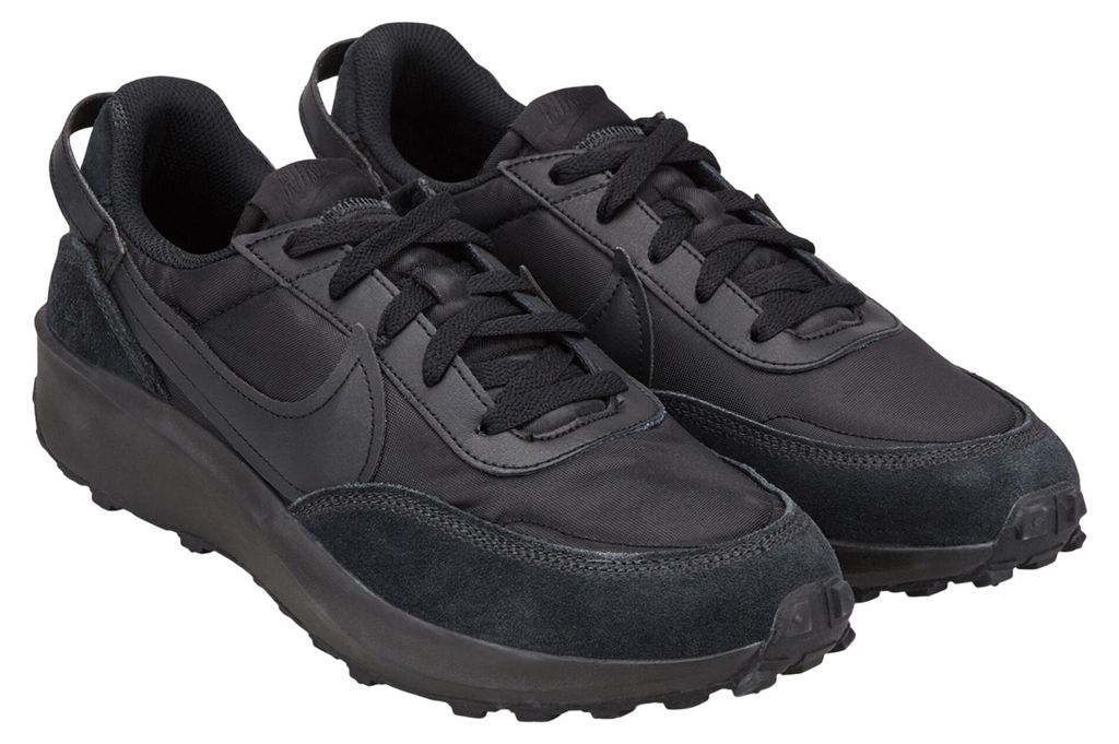 Nike - Herren Sneaker, Waffelstoff, Leder PP6470 (40,5 EU) (Schwarz)