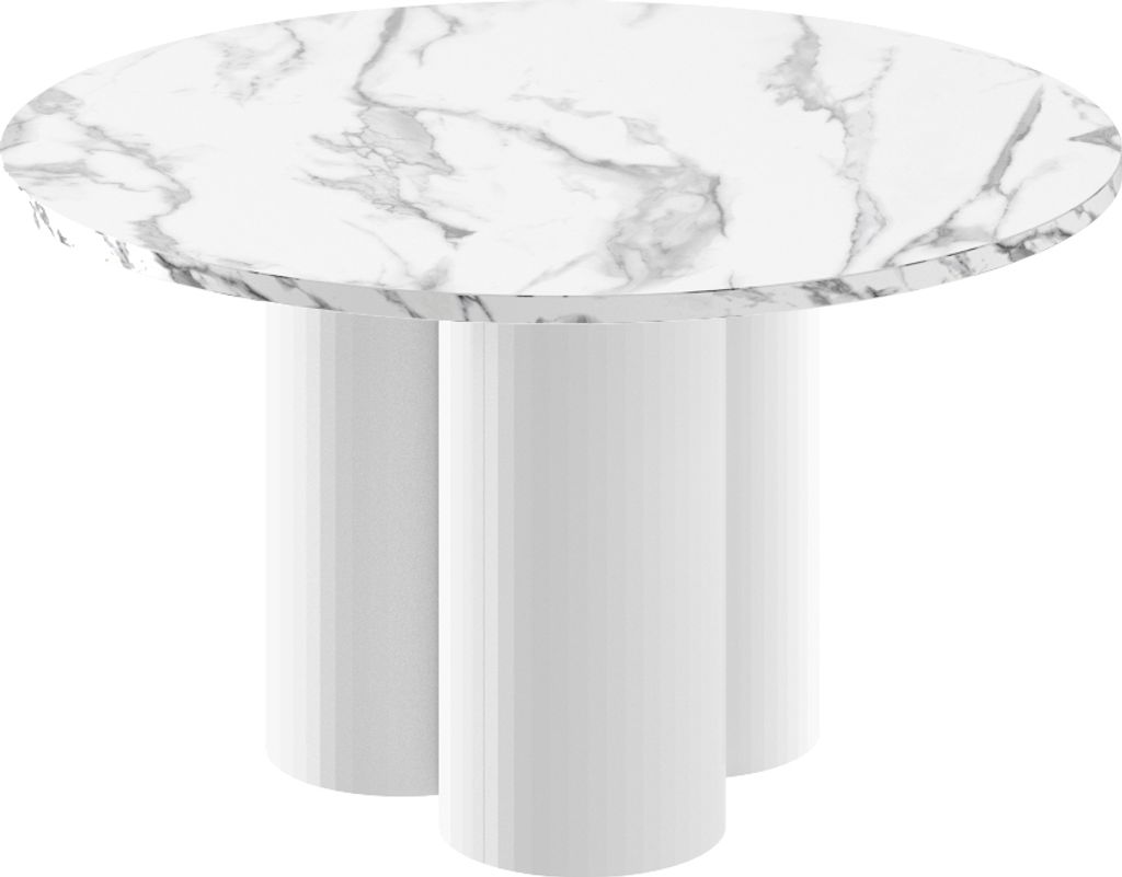 Design Couchtisch HRE-222 rund Hochglanz Wohnzimmer Tisch 80 x 50 cm