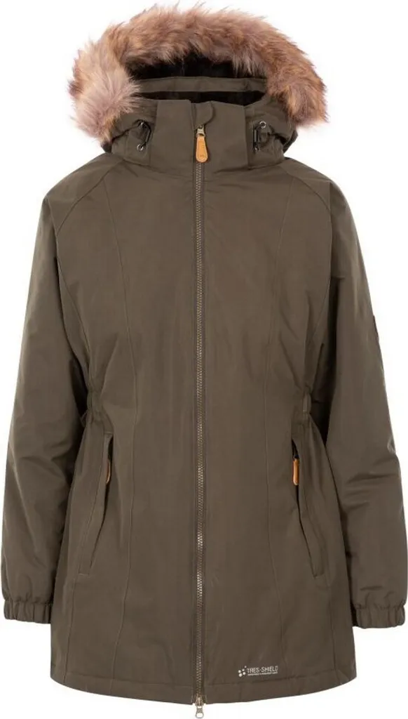 Giacca Parka Lunga Trespass Celebrity XS Rosso - Stile e Calore