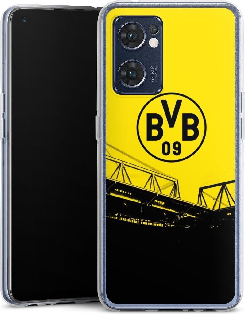 DeinDesign Handyhülle für Oppo Find X5 Lite Silikon Hülle Case Smartphone Schutzhülle BVB Borussia Dortmund Fanartikel