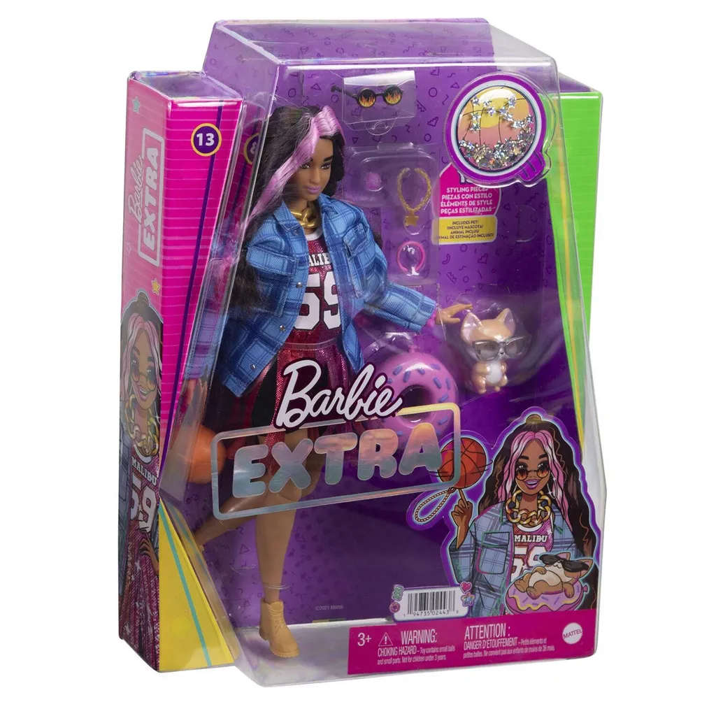 Barbie Poupée Extra Look Basketball avec Accessoires et Style Sportif