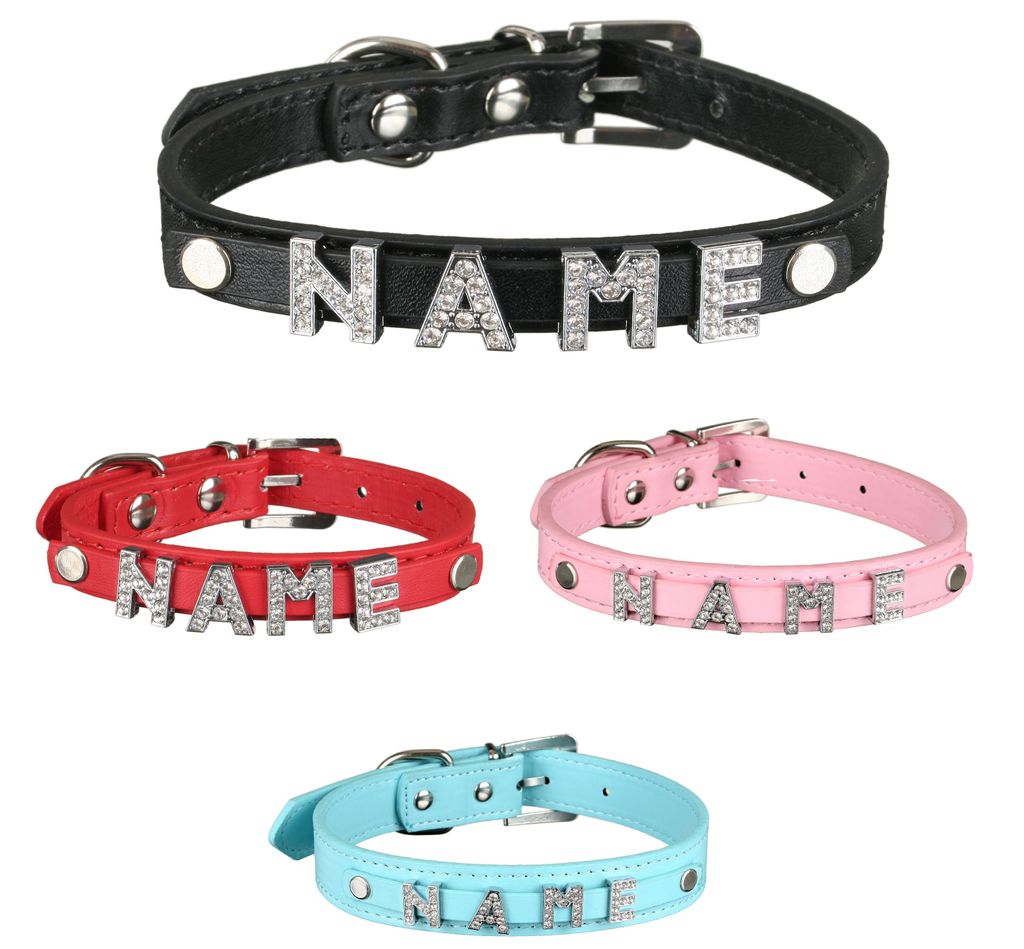 Scarlet Pet Hundehalsband »My-Name« – Mit Bis Zu 5 Strass-Buchstaben Personalisierbar