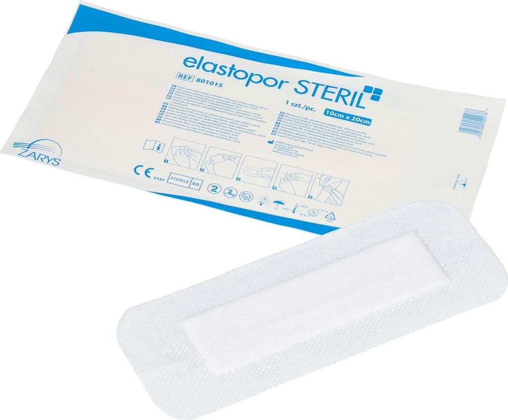 Elastopor STERIL Vliesverband mit Saugeinlage 10cm x 20cm (25 Stk.)