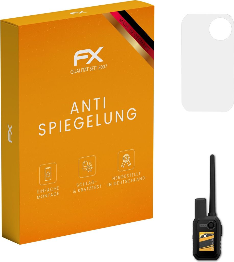 atFoliX FX-Antireflex 3x Schutzfolie kompatibel mit Garmin Alpha 10 Displayfolie