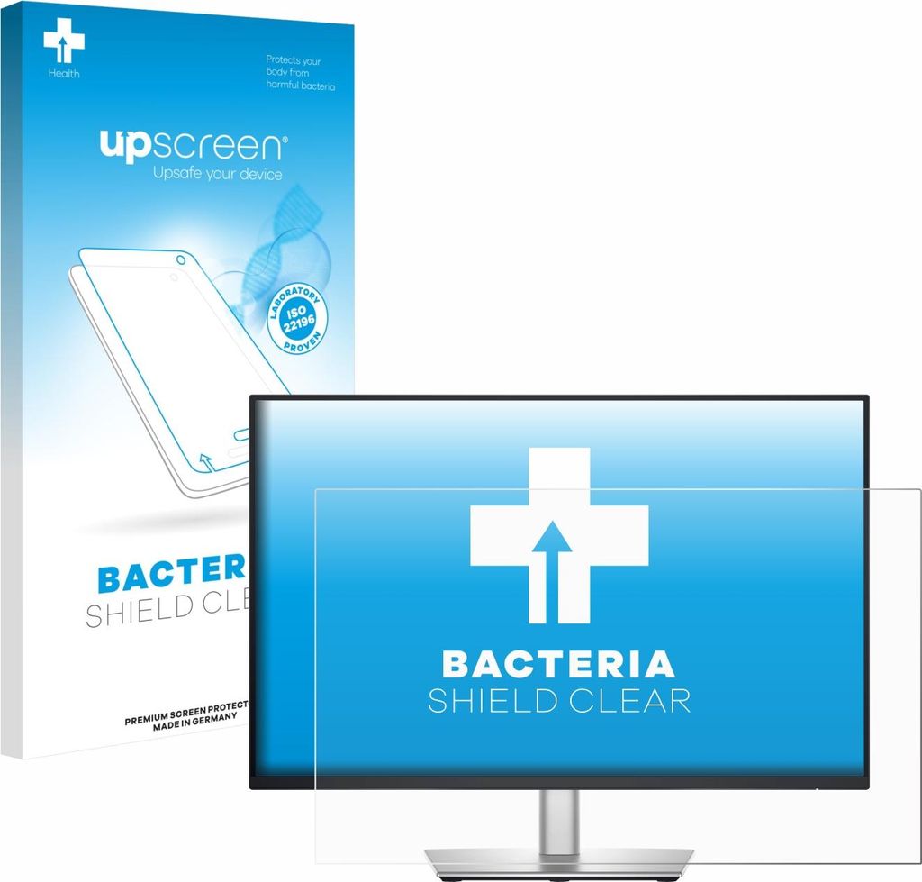 upscreen Schutzfolie für Dell Pro 24 Plus P2425 Displayschutz Displayschutzfolie Folie Klar antibakteriell