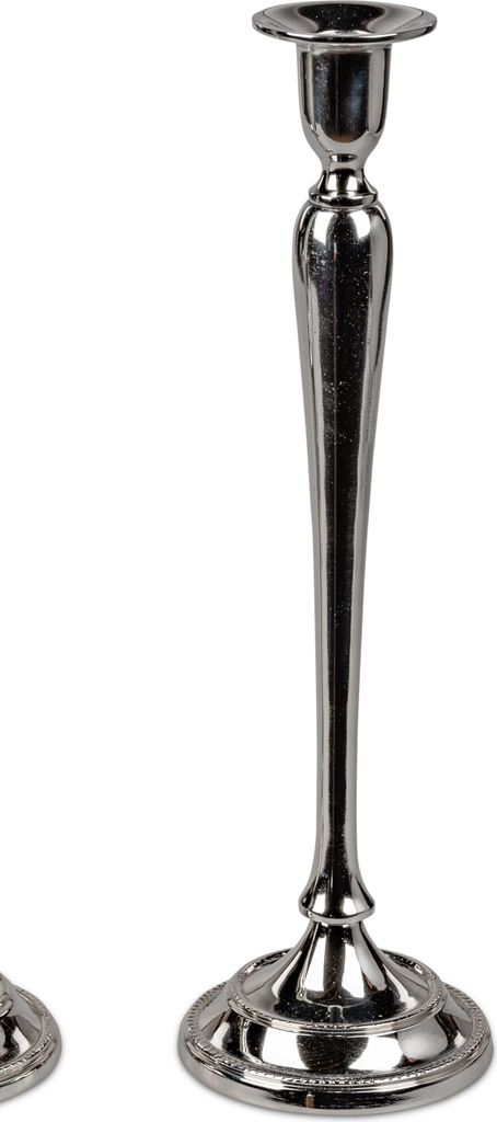 Stabkerzenhalter Leuchter für Spitzkerze ALU KLASSIK H. 32cm silber Formano WA