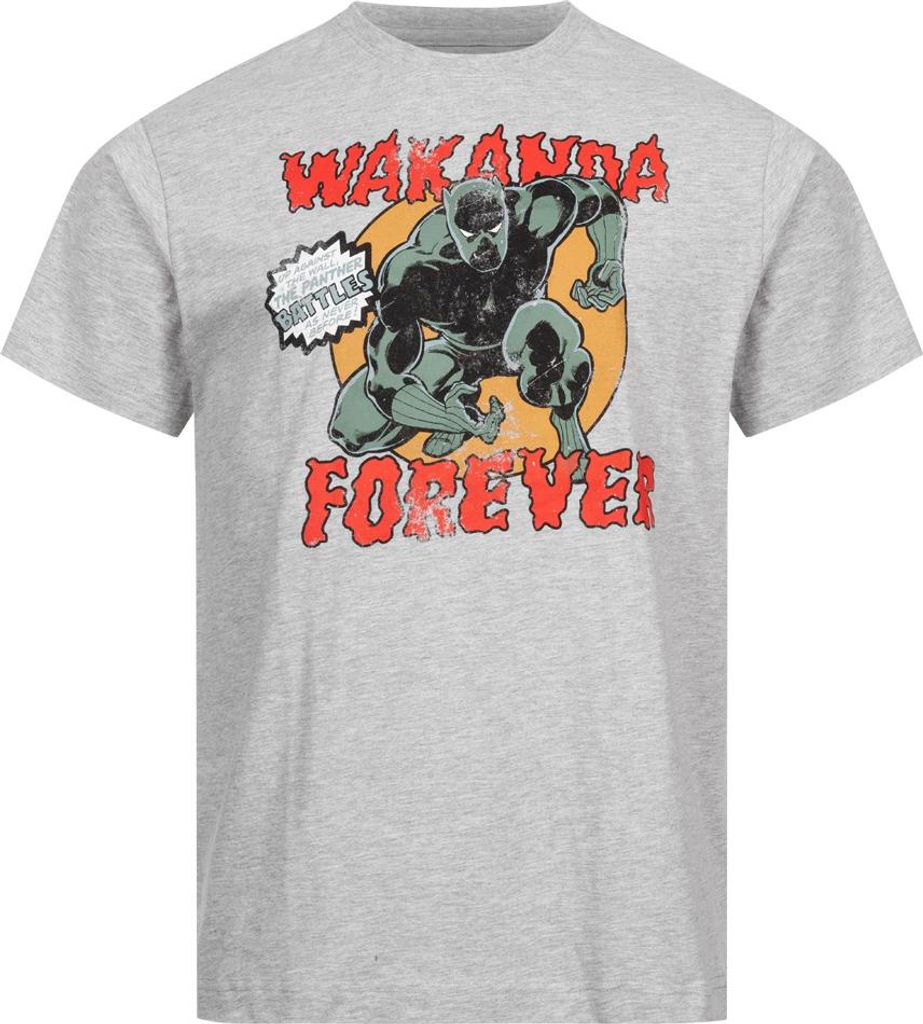 M|Marvel Black Panther Wakanda Forever Herren T-Shirt FBMTS717SPO