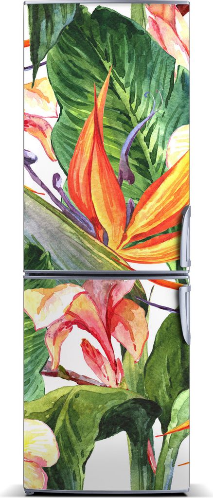 Tulup Kühlschrankdekoration - Magnetmatte - 60 cm x 180 cm - Magnet auf dem Kühlschrank - Hawaii-Muster
