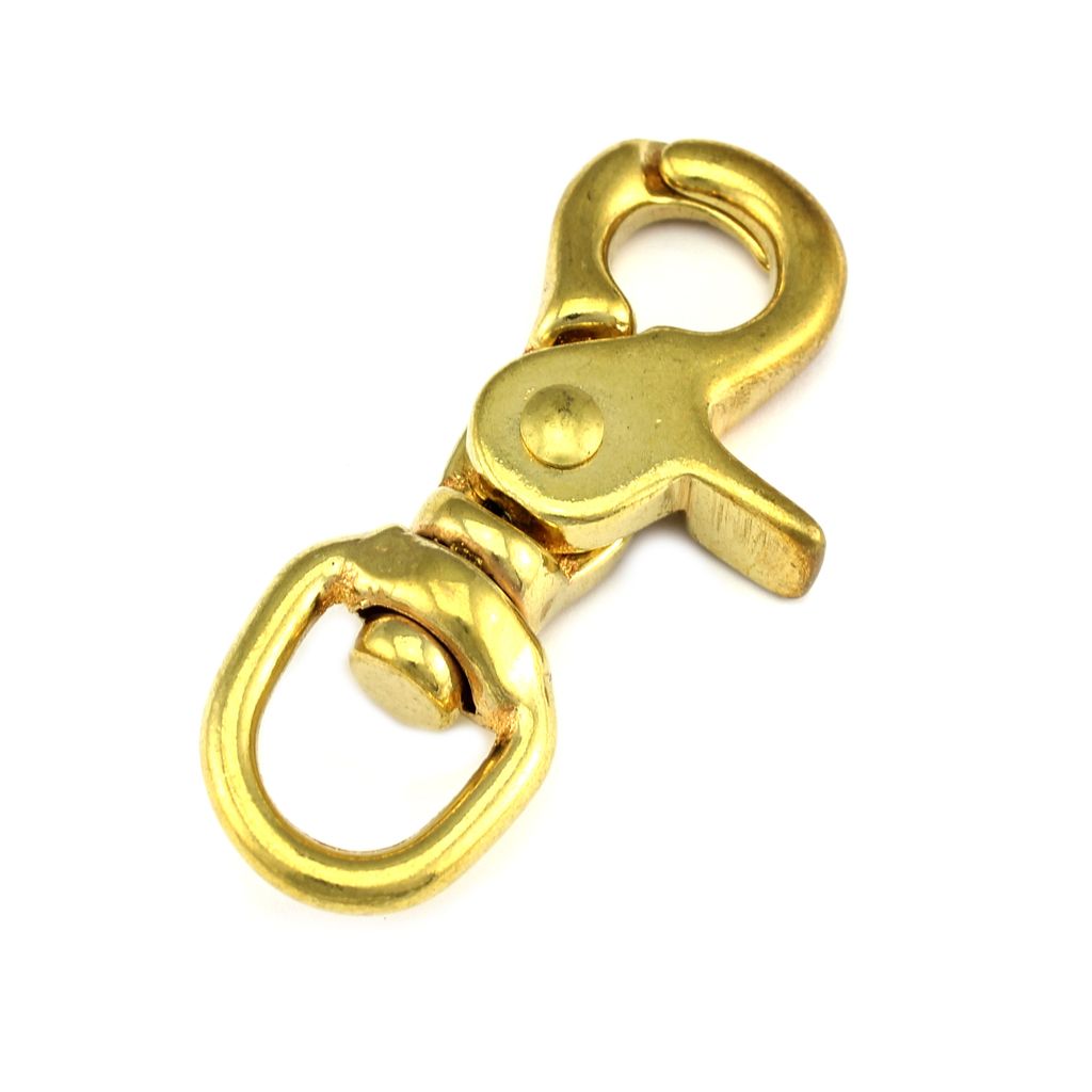 Scherenkarabiner 67 x 24mm 1/2" Zoll mit Wirbel Gurtbreite 15mm