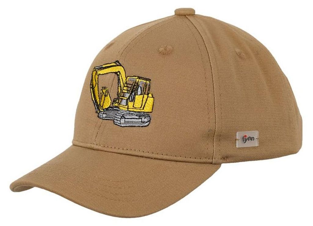 Balke fynn Baseball Cap aus Baumwolle mit Bagger-Stickerei, beige, Gr. Einheitsgröße