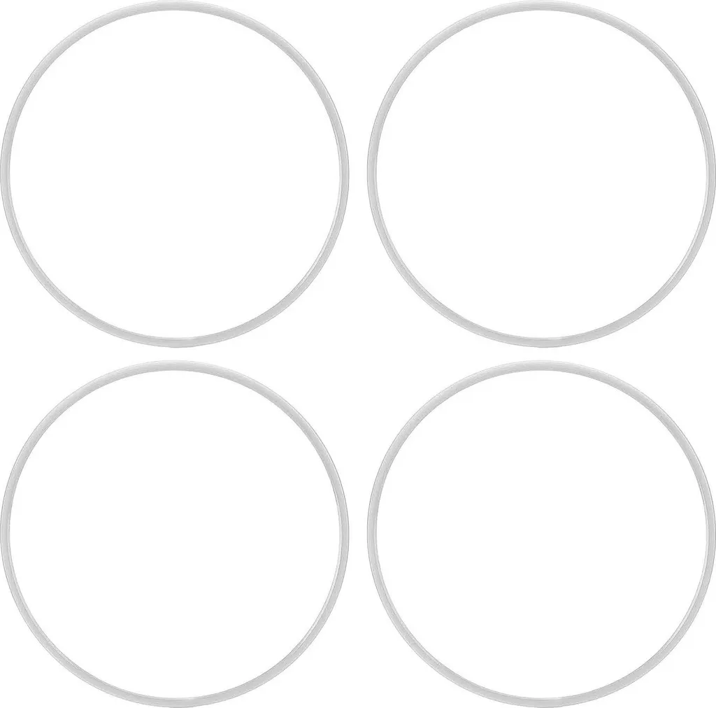 4 Protections de jantes 16 pouces blanches auto-adhésives pour voiture