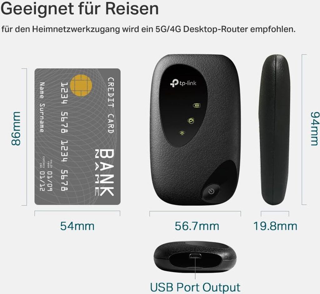 TP-Link WL-Router M7200 4G LTE Mobile (modem) Obrázok produktu 15