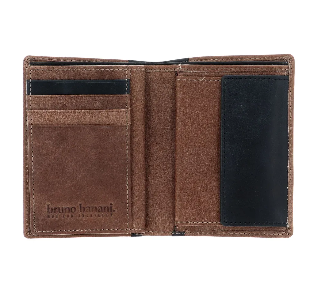 Bruno Banani Oslo Wallet High Pelle Marrone Nero | Portafoglio Uomo - 2
