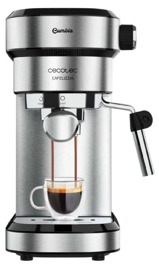 Machine à café 20 bars Cecotec Cafelizzia pour une mousse onctueuse