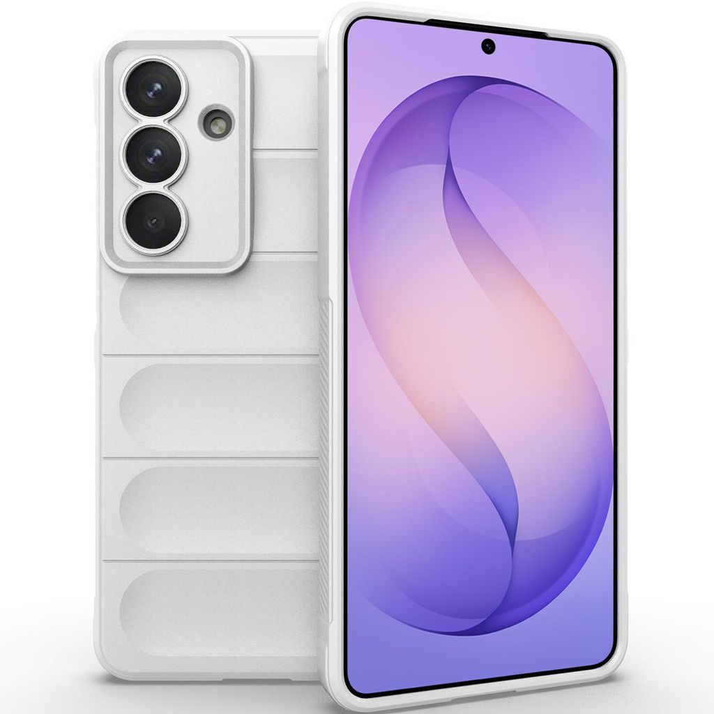 Handyhülle für Samsung Galaxy S26+ Weich TPU Silikon Stossfest Anti-rutsch Hülle Weiß