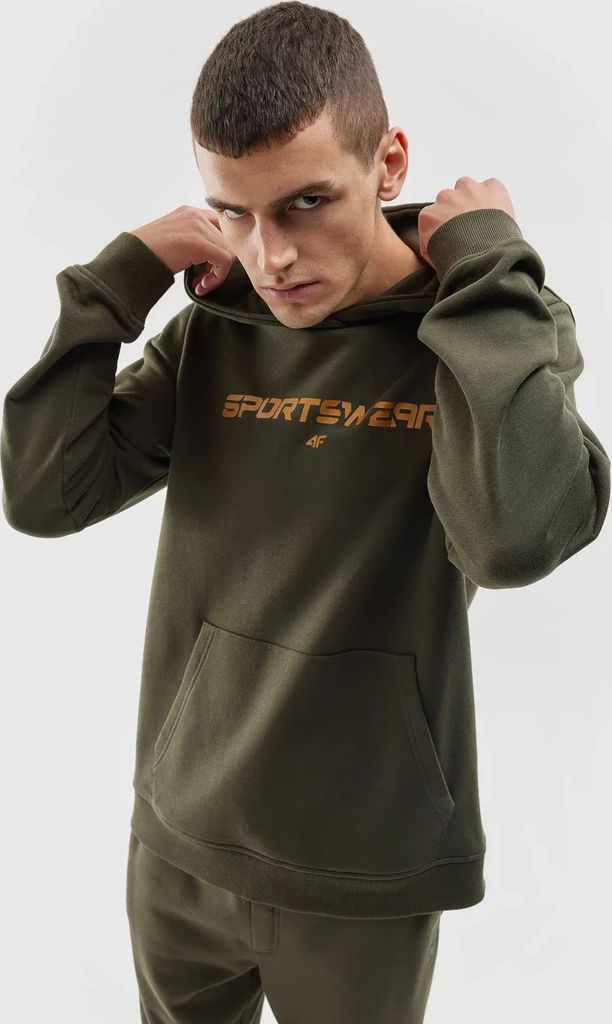 4F Herrensweatshirt ohne Verschluss Bedirence dunkelgrün XXL