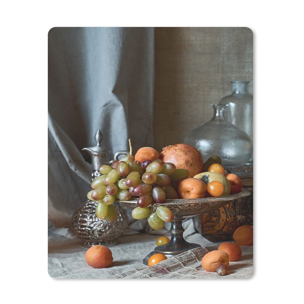 MuchoWow Mauspad Mousepad Stilleben - Schale - Obst 19x23 cm - Mousepads - Maus Mat - Pad - Mausunterlage - Mauspads - Spielen