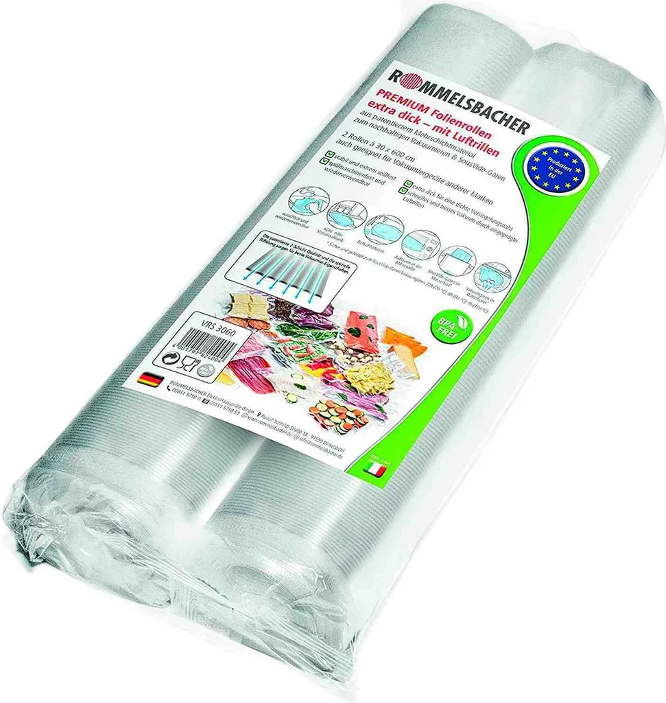Machine à souder à rouleau VRS 3060 et 2 sacs sous vide 30 x 600 cm