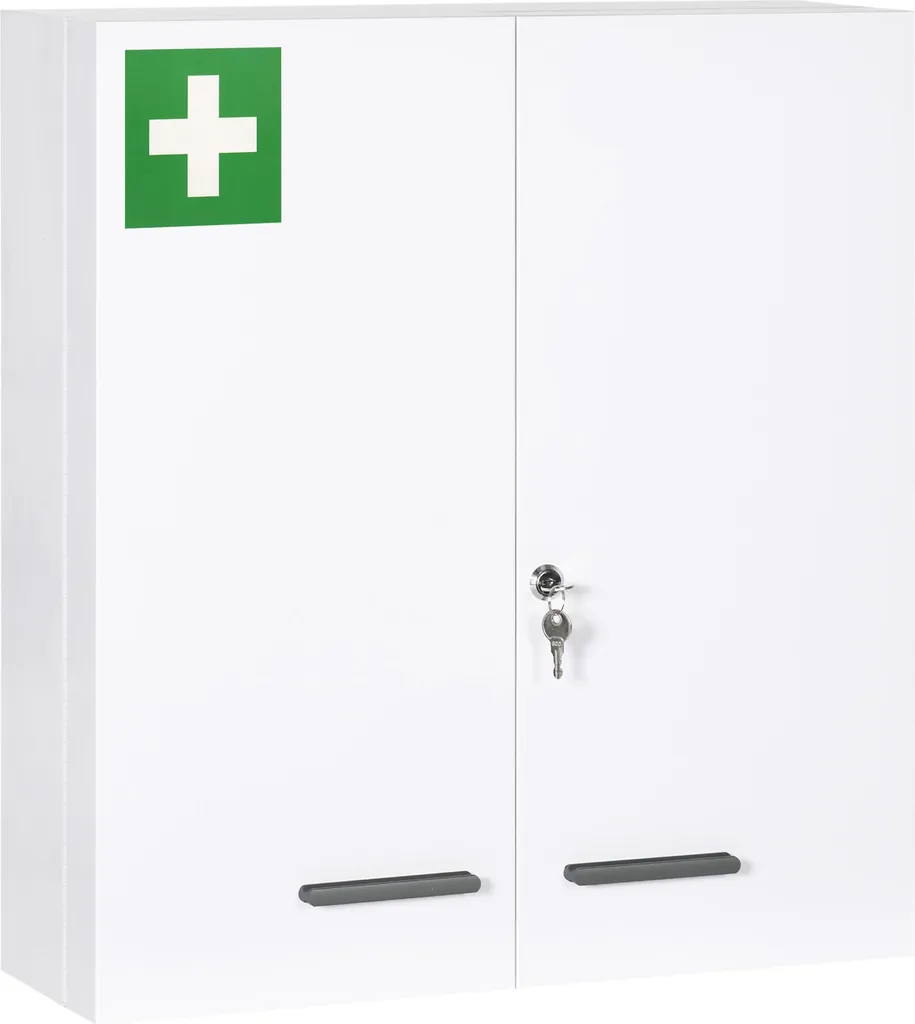 Armoire à pharmacie 2 portes kleankin - Grand Volume de Rangement Mural