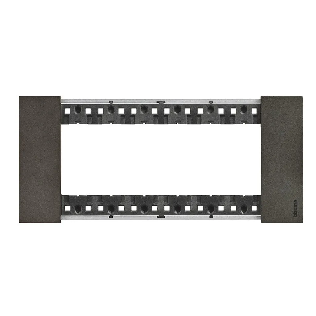 Plaque de finition 6 modules Legrand KA4806NG Livinglight Graphite Noir