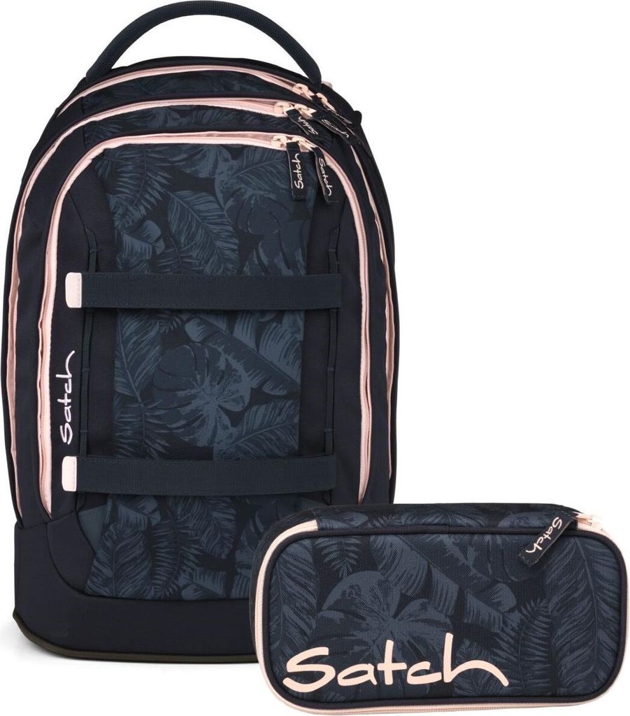 Satch, Schulrucksack-Set PACK Midnight Jungle 2-teilig, ab Produktbild 