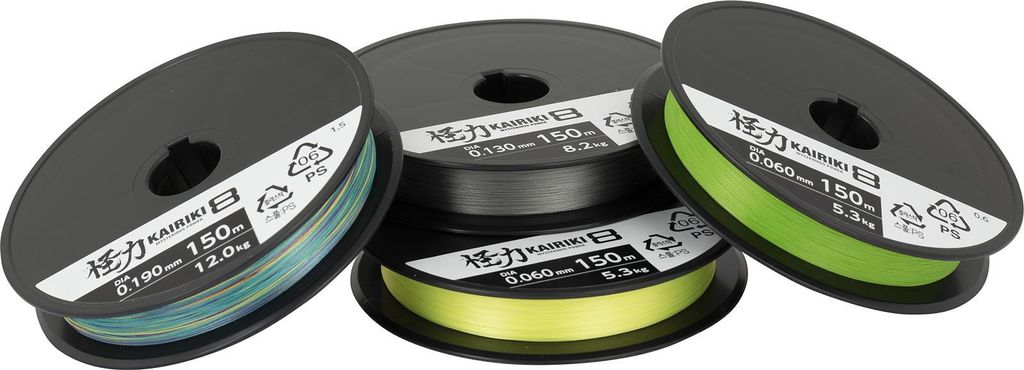 Shimano Kairiki 8 SX, lengte 150 meter, diameter 0,315 mm Productafbeelding 
