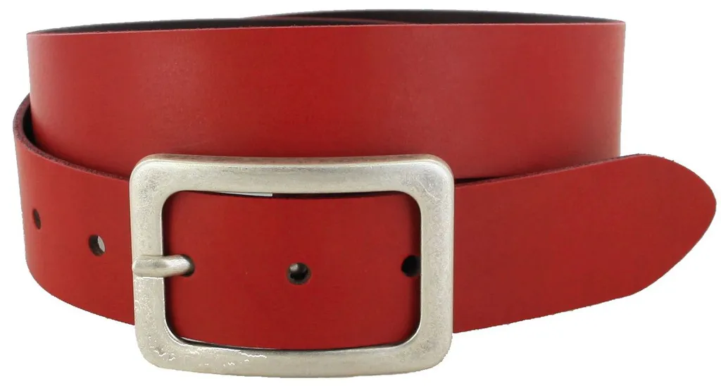 Offerta Cintura Vanzetti Neon Booster Rosso 35mm Vera Pelle W80 - 4
