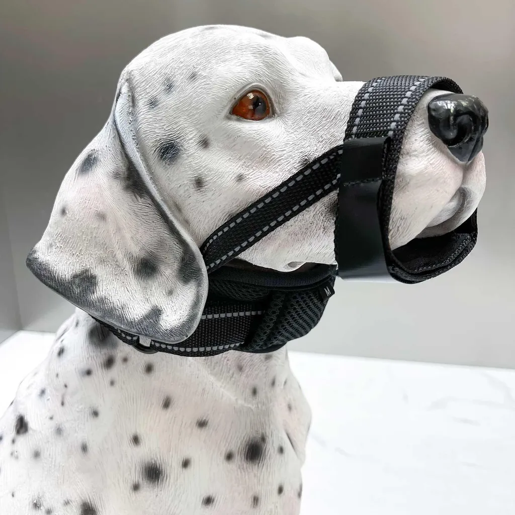 INF Museruola Tecnica S per Cani: Nylon Traspirante Anti-Abbaio