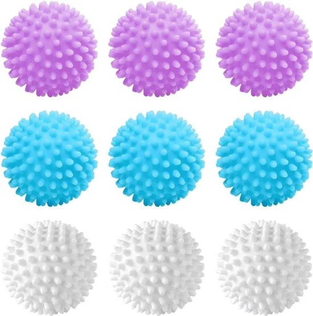 Balles de séchage en laine naturelle - Lot de 9 pièces pour la maison