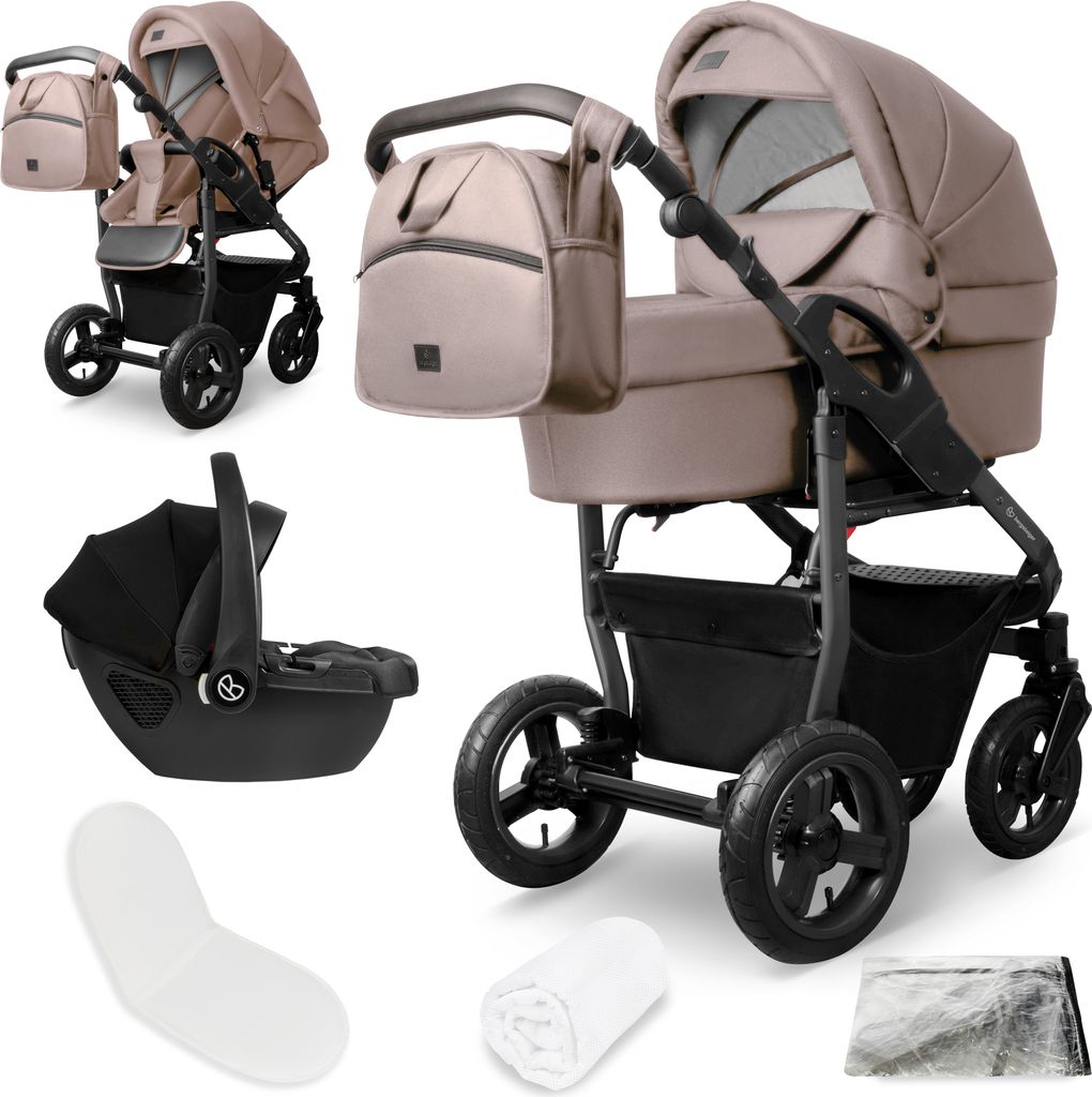 Bergsteiger Capri Kombikinderwagen 3-in-1 – Babywanne, Produktbild 
