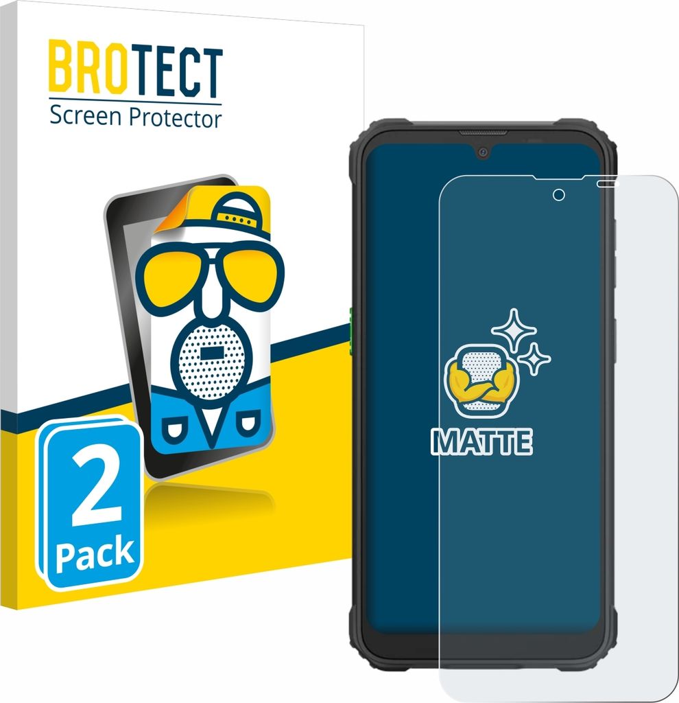 2x BROTECT Schutzfolie für Blackview BV5300 Plus Displayschutz Displayschutzfolie Folie Matt Entspiegelungsfolie