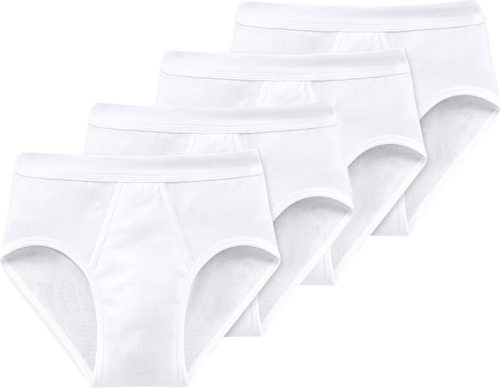 Schiesser 4er Pack Baumwolle Essentials Feinripp Slip / Produktbild 