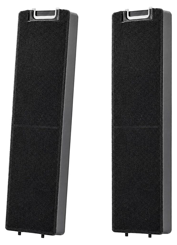 Aktivkohlefilter für Miele DKF13-1, 2er-Pack, 47,5 x 11,5 x 3 cm, rechteckig