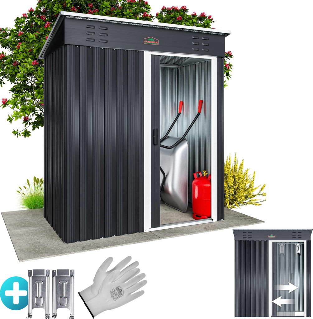 GARDEBRUK® szopa na narzędzia 185x165x90cm 1,5m² drzwi Zdjęcie produktu 1