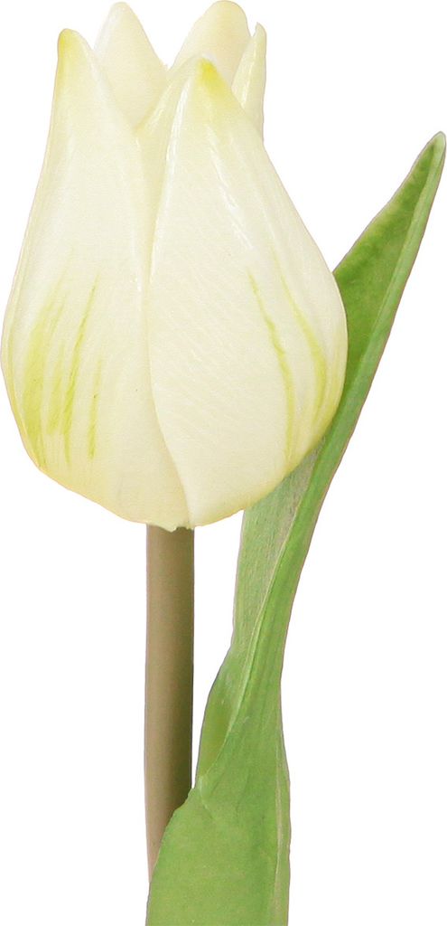 Deko Tulpen Kunstblumen Creme Weiß 6er Set 26cm Echtlook, 6 Stück