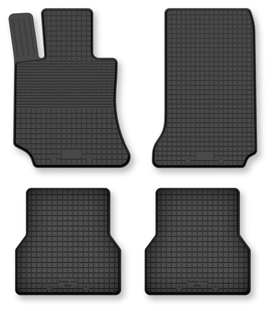 Tappetini gomma vasca per Mercedes C W203 2000-2008 Set 4 Immagine del prodotto 