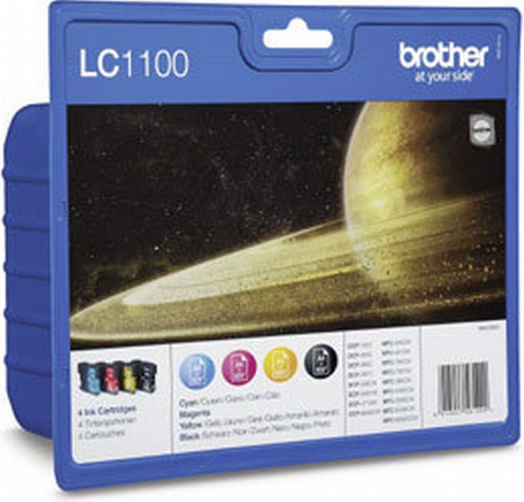 Brother LC1100VALBPDR, Čierna, Azúrová, Purpurová, Žltá, 4 Obrázok produktu 