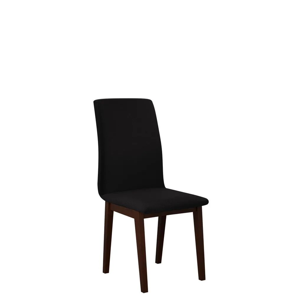Sedia Design Adkins 1 Noce e Nero: Minimalismo Imbottito per la Cucina - 1