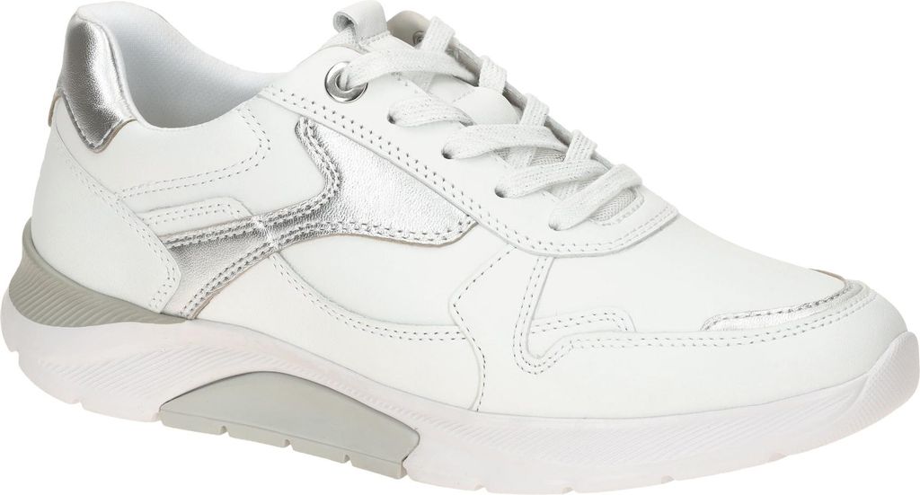 Gabor ROLLINGSOFT Damenschuhe - bequeme Schnür- Halbschuhe weiß NEU