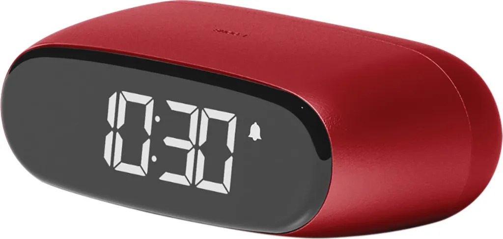 Réveil de Voyage Compact Lexon Minut Rouge Foncé Idéal pour Nomades