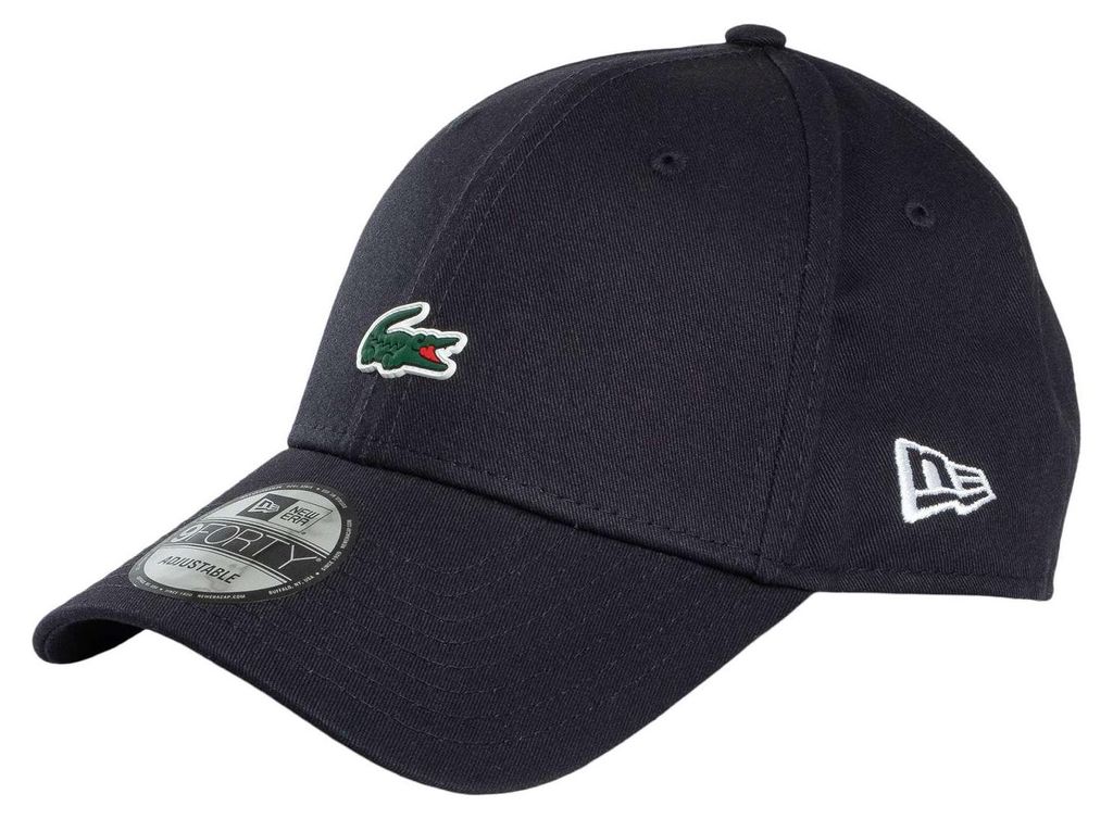 Lacoste Logo-Baseballmütze, Schwarz One Size