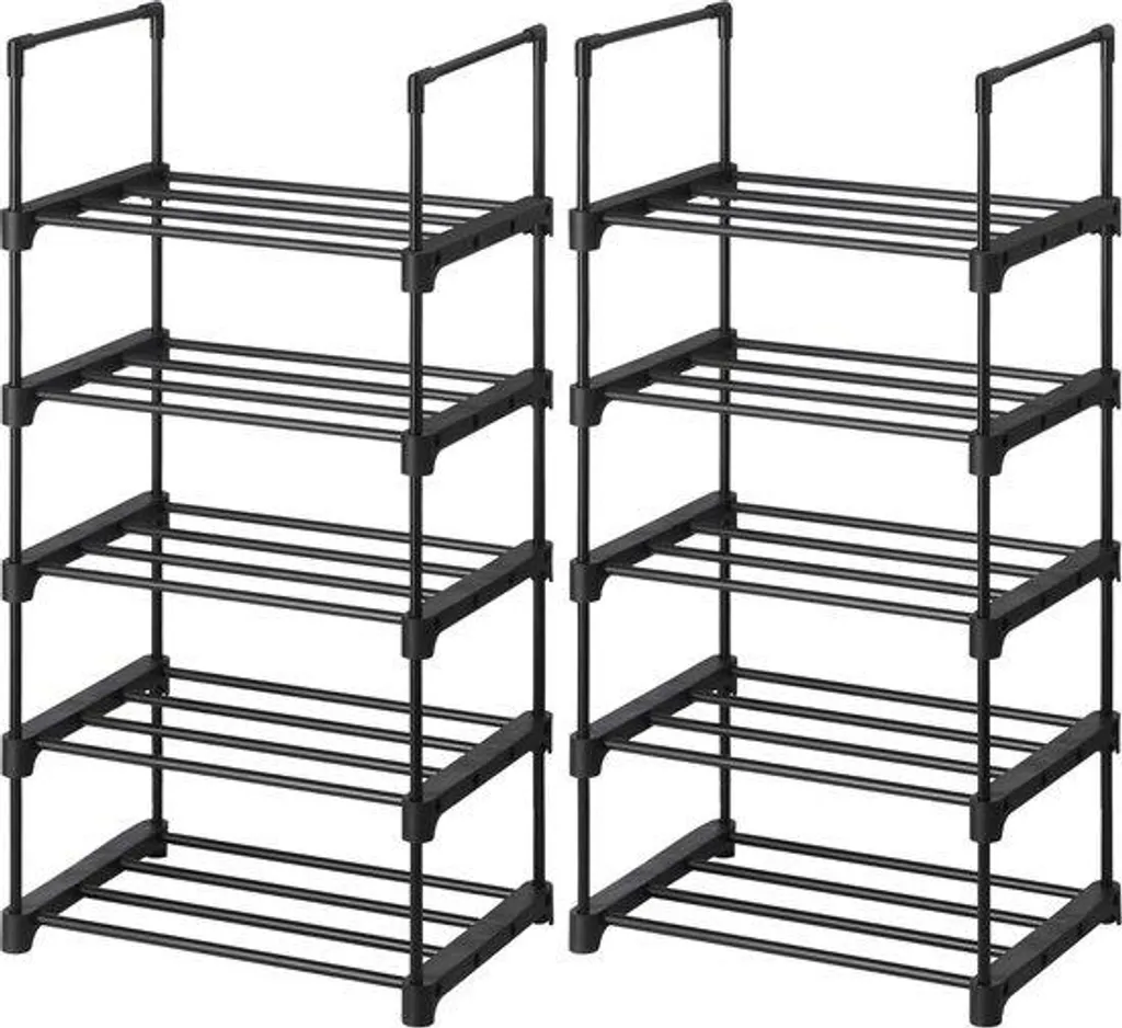 Commode multifonctionnelle noire avec 5 tiroirs larges LSA055B02