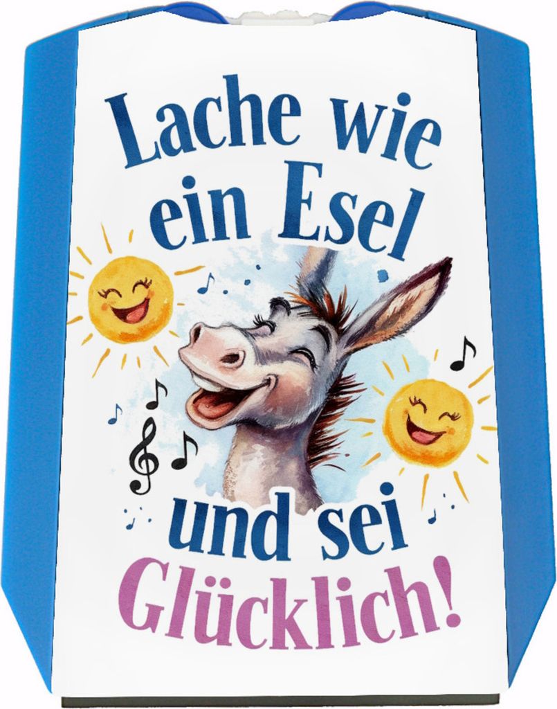 Fröhlicher Esel Lache und sei glücklich Parkscheibe