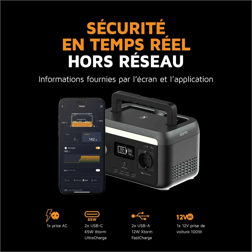 Station de charge 300W compacte avec batterie lithium Xtorm - 2