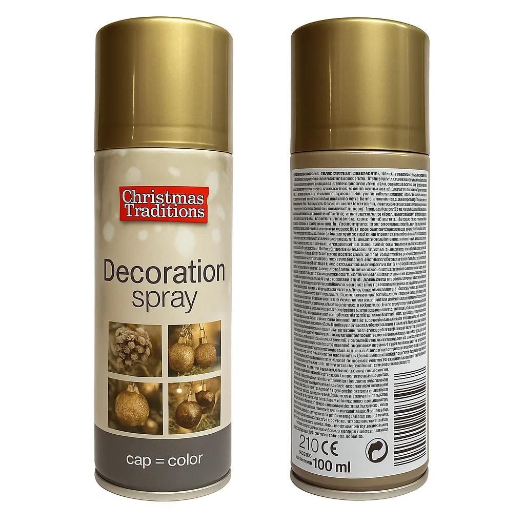 Deko Spray Gold 100 ml – Christmas Traditions Metallic Produktbild 