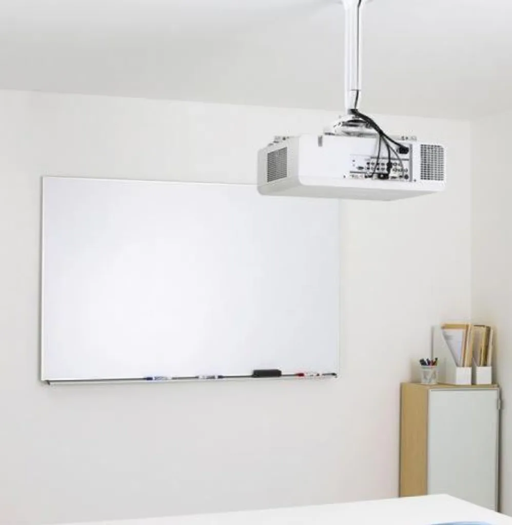Support Plafond Projecteur Chief Blanc avec Hauteur Ajustable 45/80cm