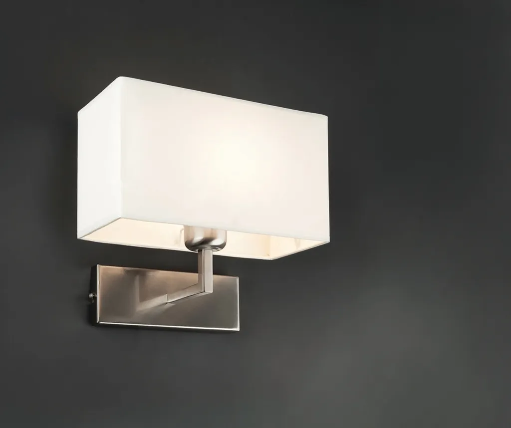 Applique RODA Nichel Opaco Bianco - Lampada Parete Moderna Faro - 8