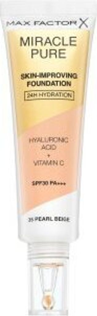 Max Factor Miracle Pure Skin-Improving Foundation langanhaltendes Make-up mit Hydratationswirkung 35 Pearl Beige 30 ml